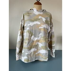 Aerie womens green/yellow camo hoodie size XS